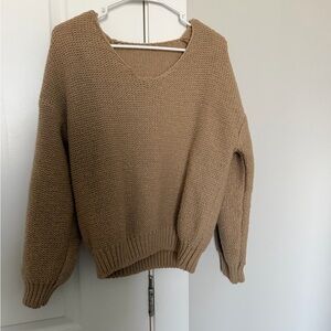 Thick tan sweater